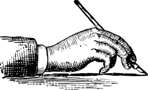 writing hand