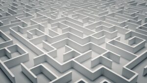 image of a maze with many dead end paths