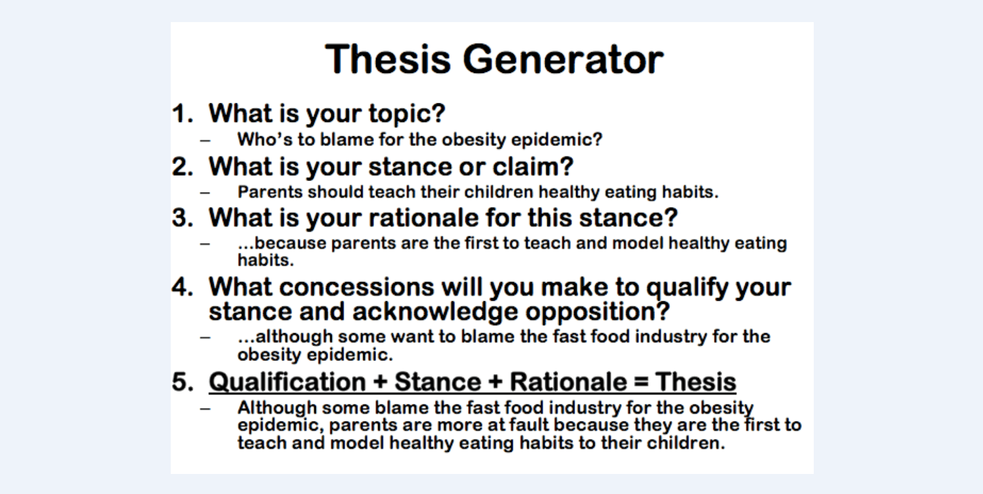 expository thesis generator