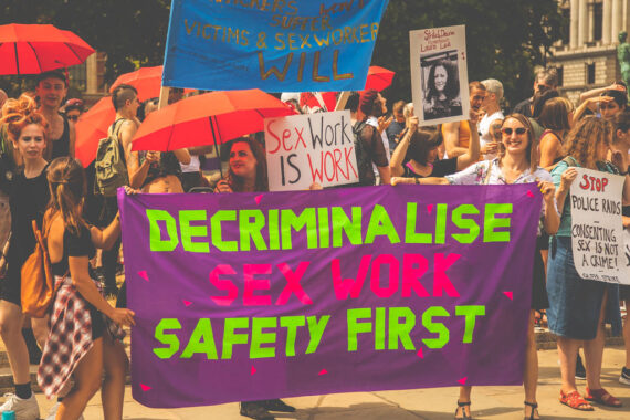 Photo from Protest Decriminalize Sex Work