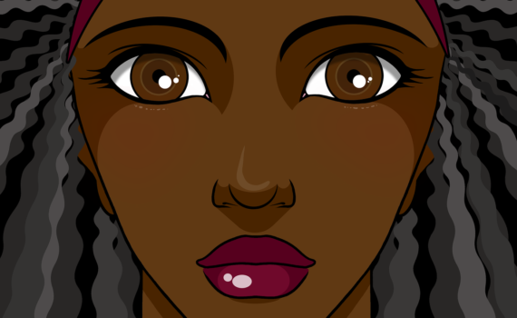 https://pixabay.com/illustrations/woman-black-face-girl-portrait-5811616/