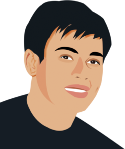 Closeup graphic of young Hispanic man