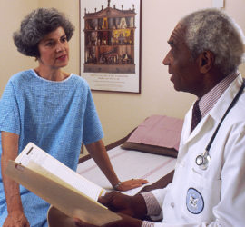 Image of doctor and patient