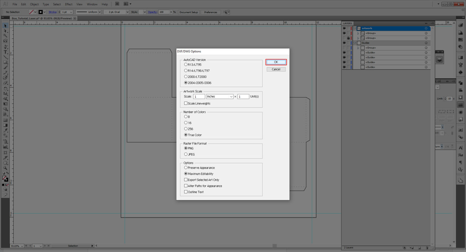 Designing a Box Template in Illustrator – BMCC Makerspace