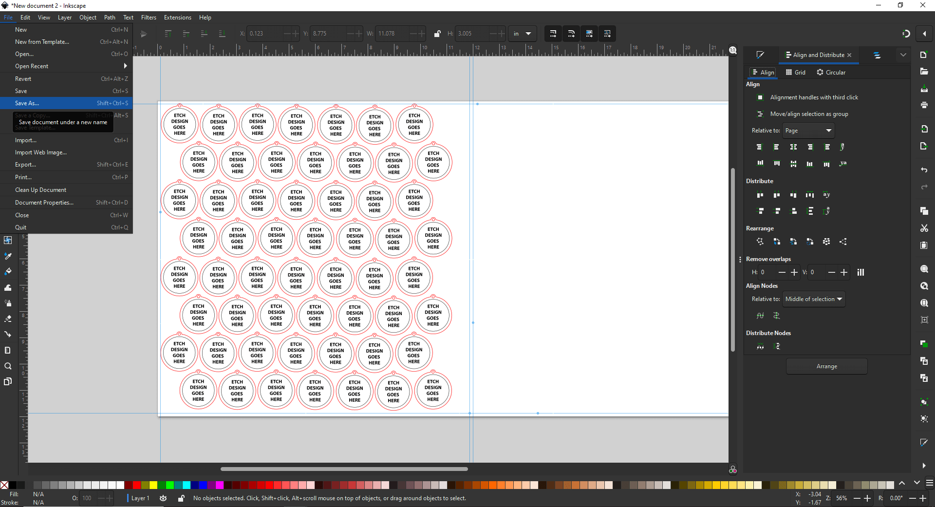 Outputting for the Laser Cutter (Inkscape) BMCC Makerspace