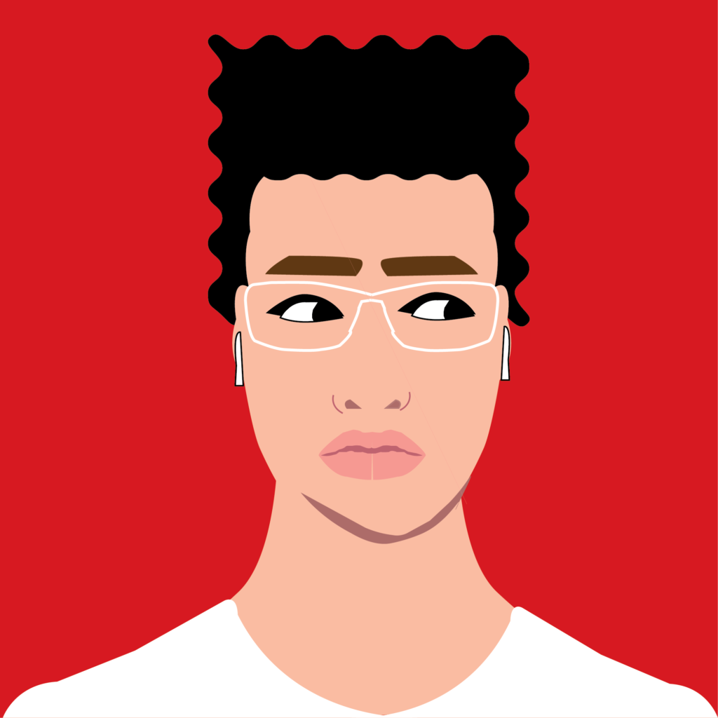 self portrait using illustrator