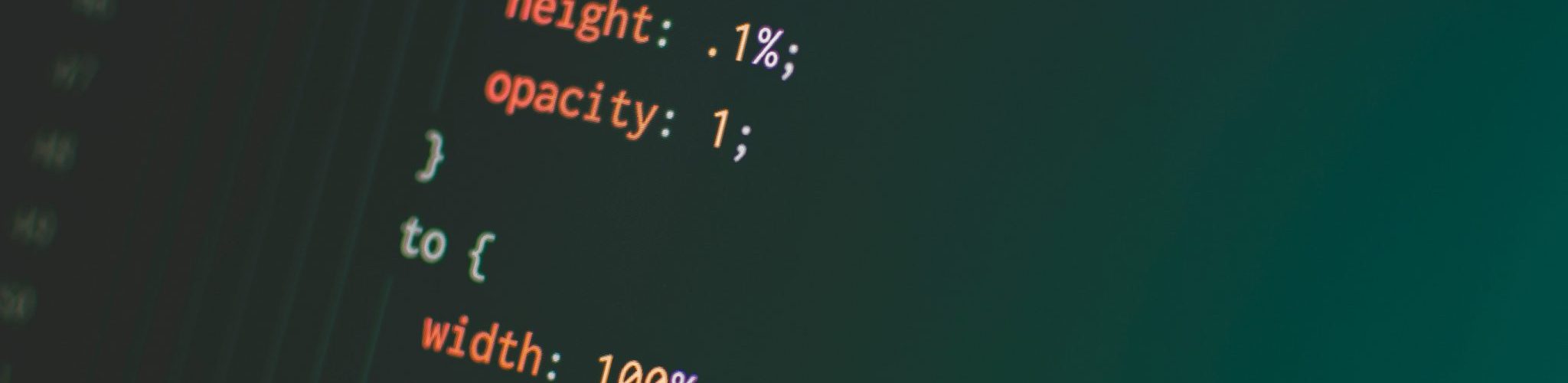 Image of css code on a computer screen
