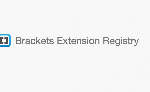 screenshot of brackets extension registry page