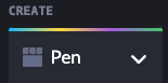 screenshot of the new pen button on codepen.io