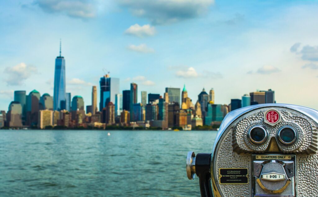 Photo by Jesús  Mirón García: https://www.pexels.com/photo/coin-operated-binoculars-with-view-of-new-york-city-3043593/